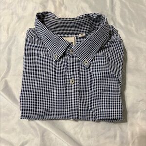ROWM XL Blue Checkered Shirt